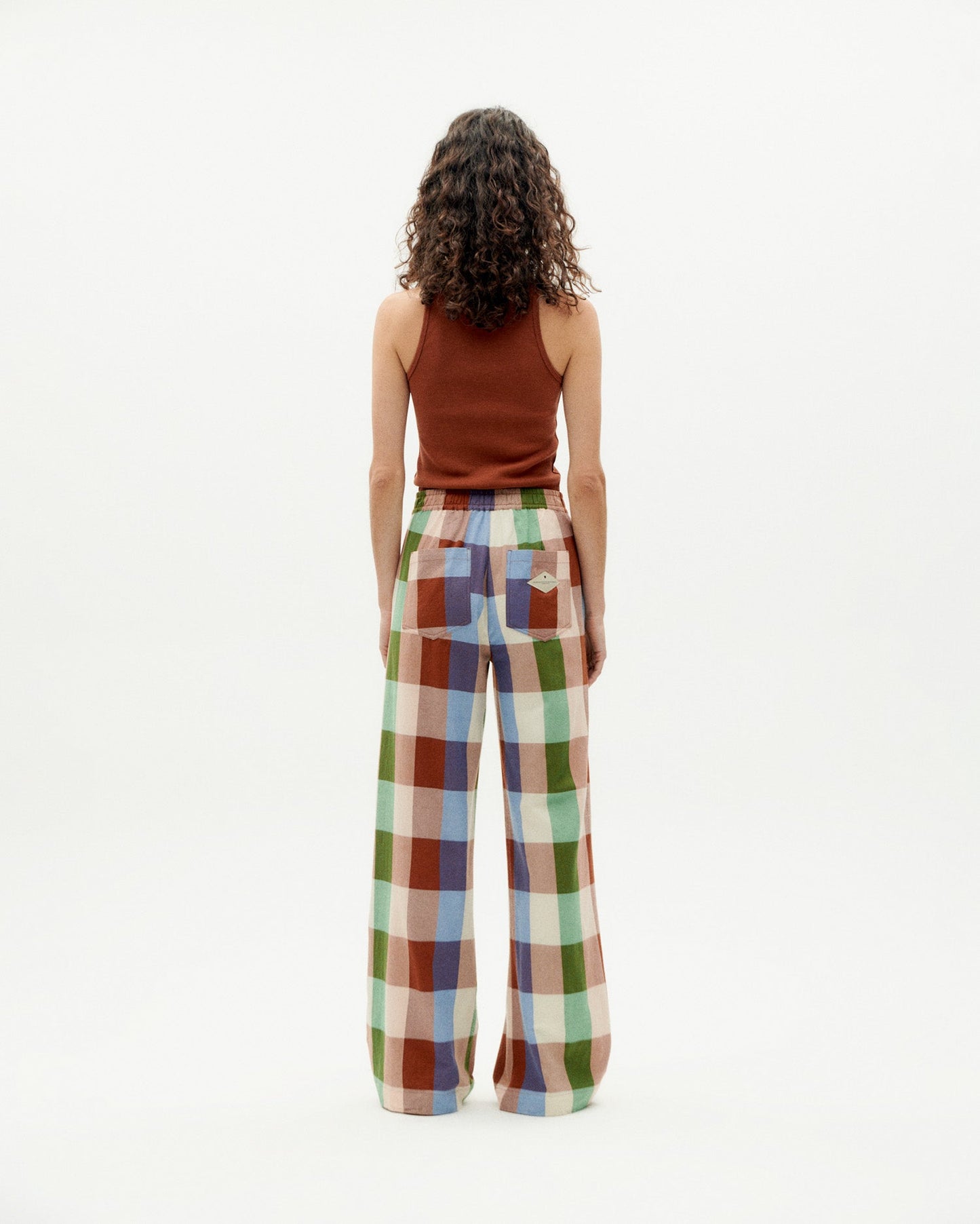 Pantalon ample en coton bio | Multicolore "colorful manolita pants"