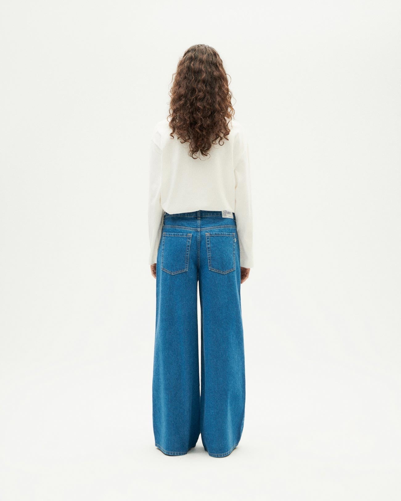 Jean ample en coton bio | bleu "tusa clean denim hedda pants"