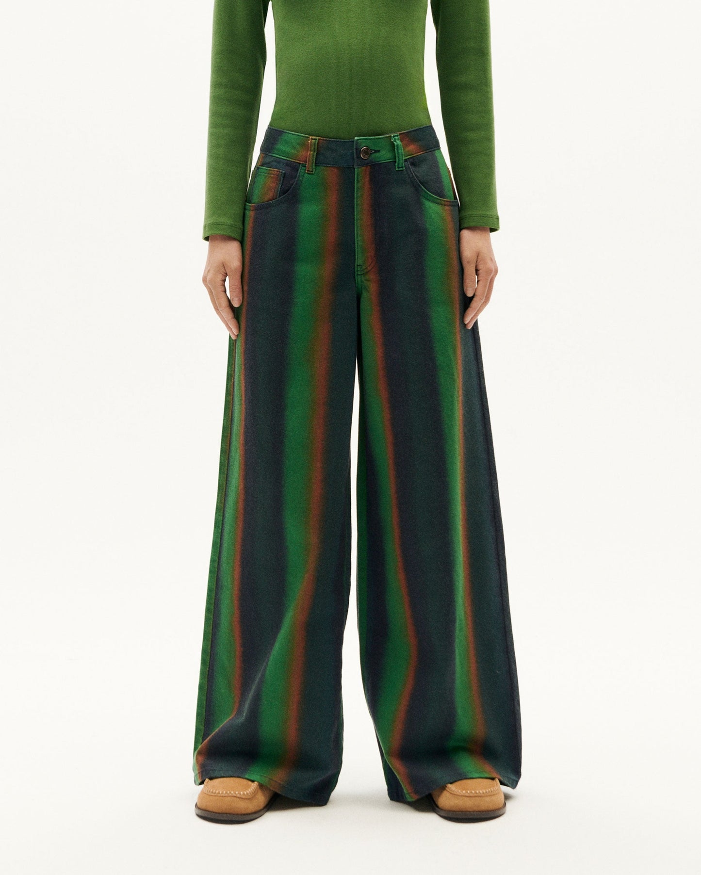 Pantalon ample en coton bio | multicolore "swamp hedda pants multicolor"