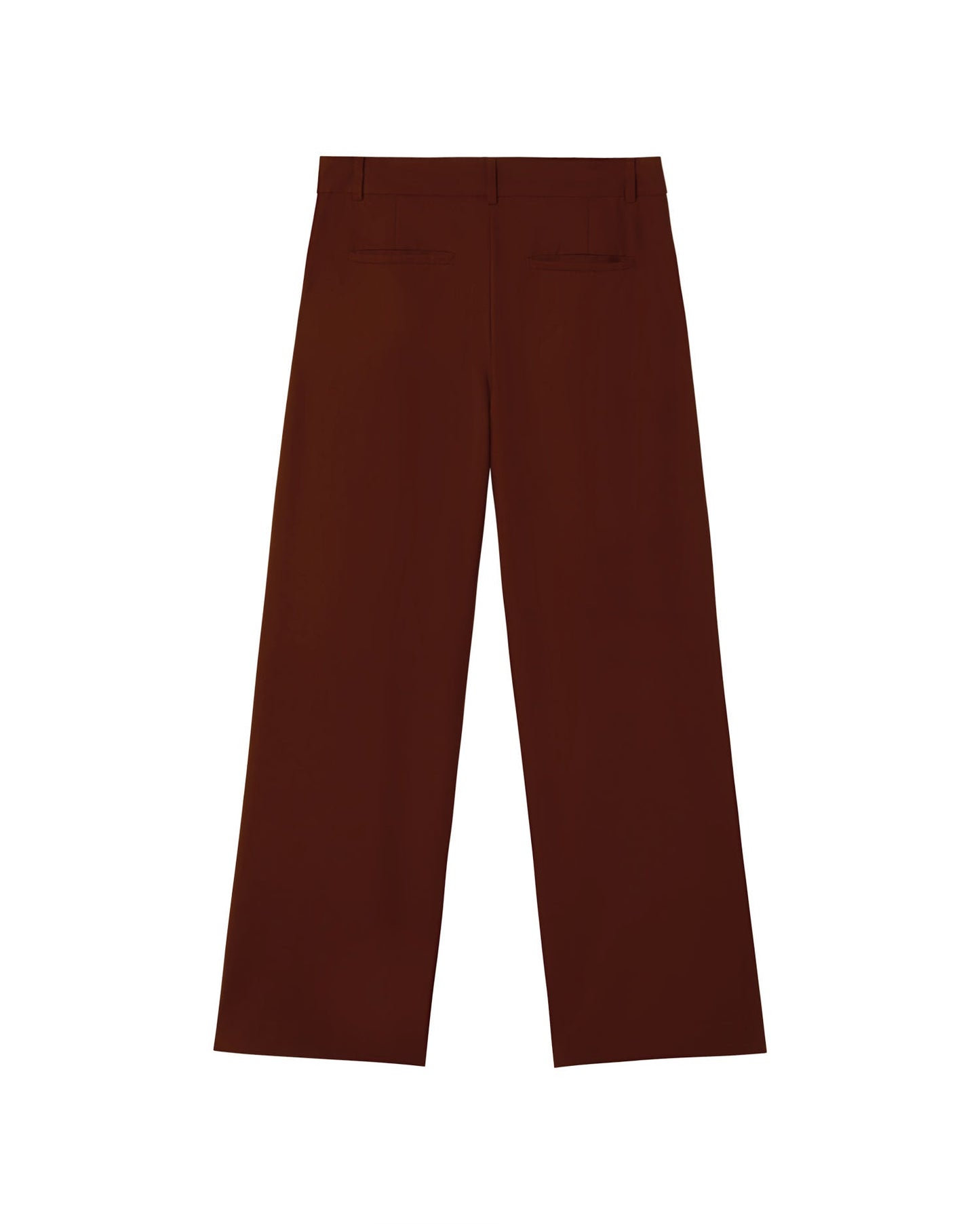Pantalon ample en laine | marron "coffee pat pants"