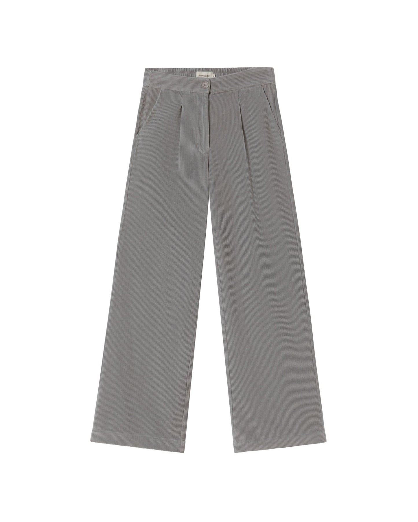 Pantalon ample en coton bio | gris "river corduroy manolita pants"