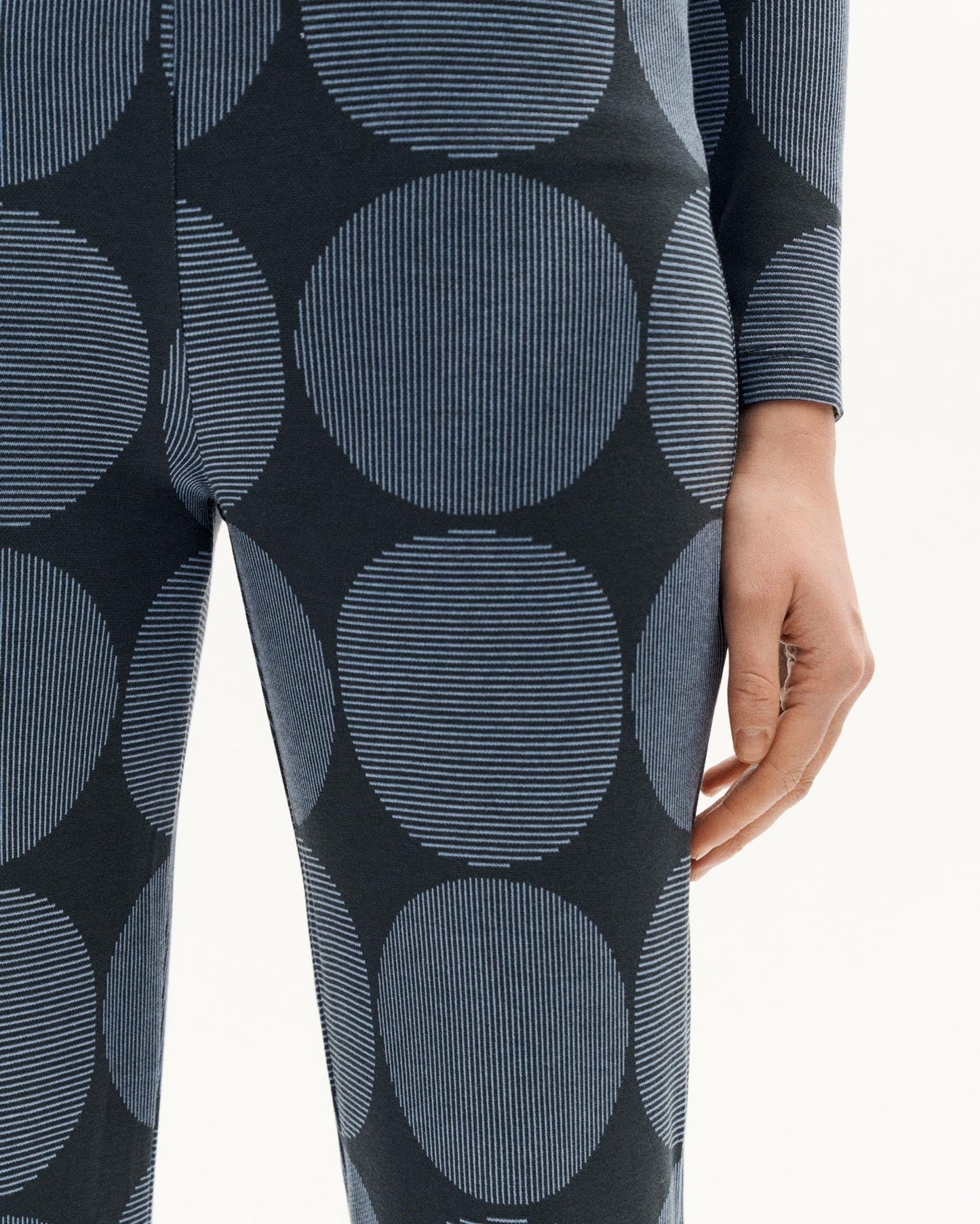 Pantalon ample en ecovero | bleu "japan naia pants blue"