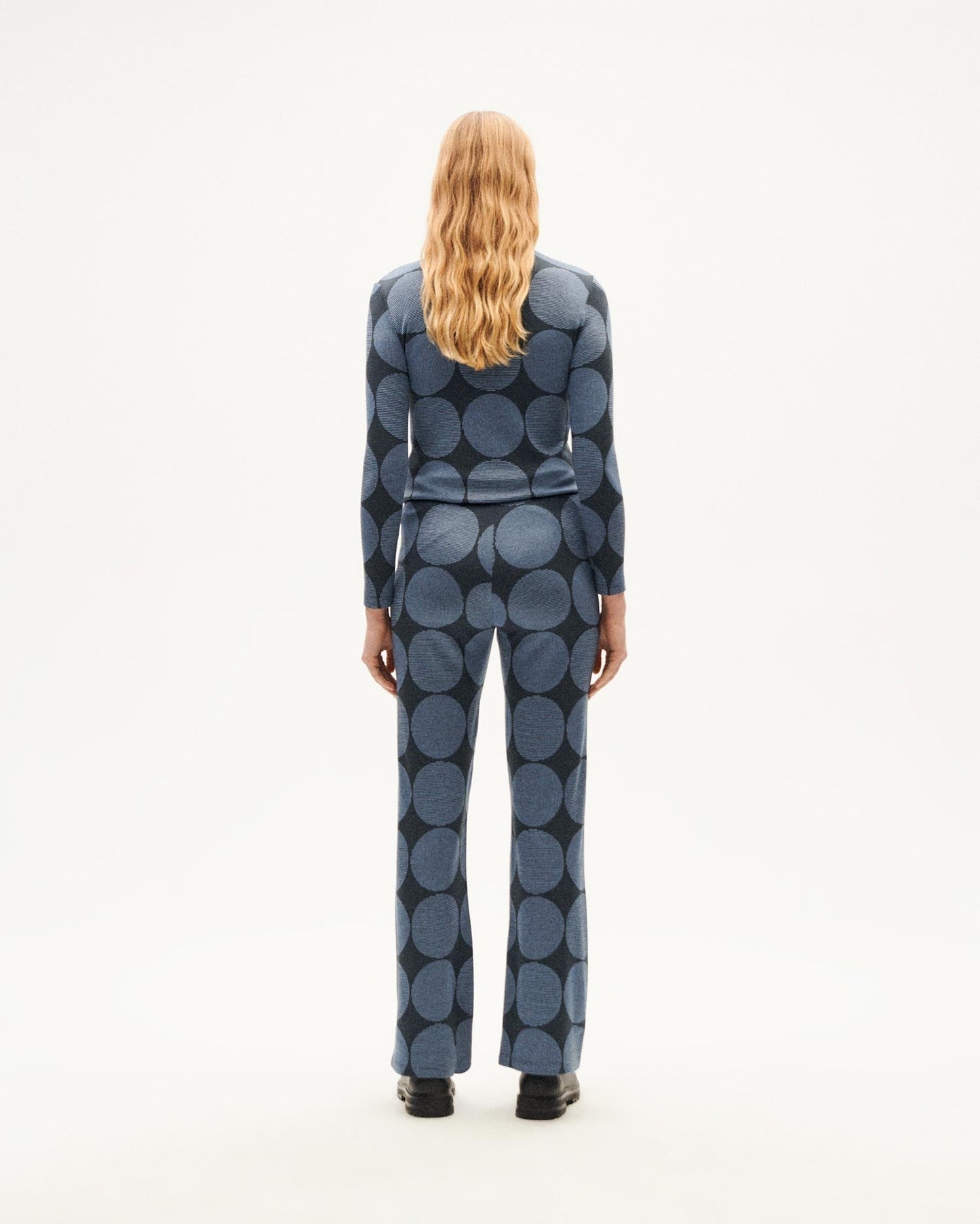 Pantalon ample en ecovero | bleu "japan naia pants blue"