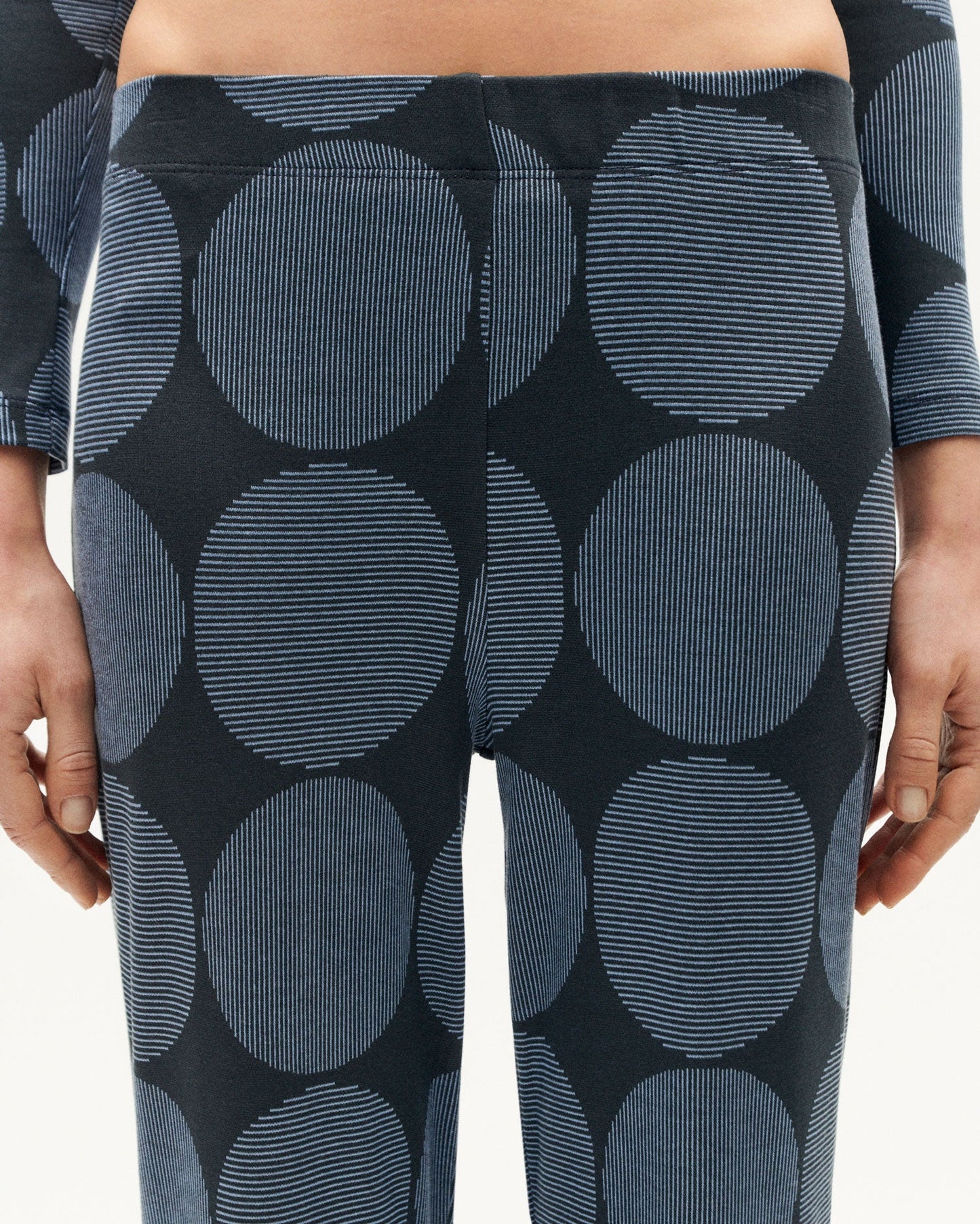 Pantalon ample en ecovero | bleu "japan naia pants blue"