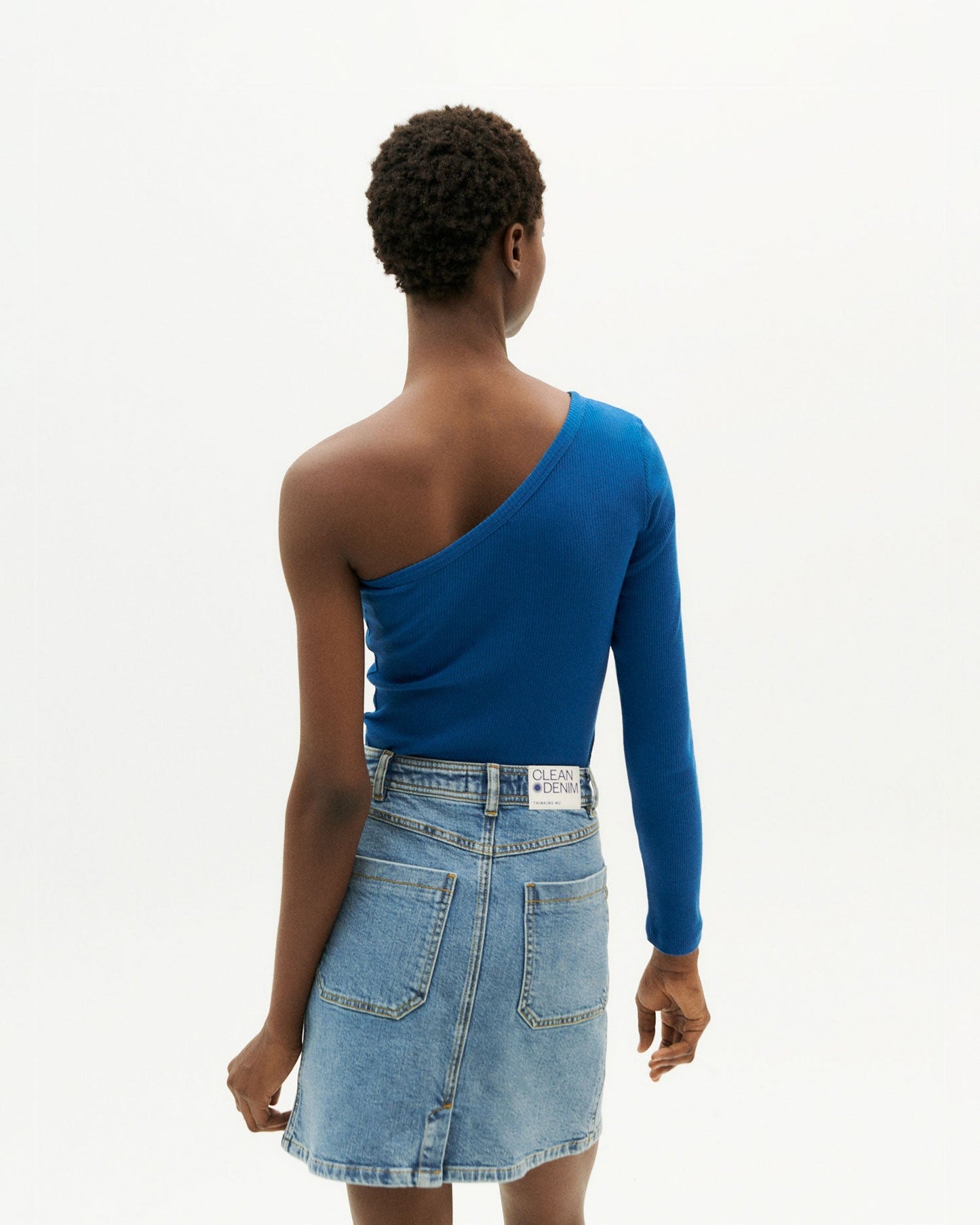 Jupe en jean en coton bio - light clean denim marsha skirt