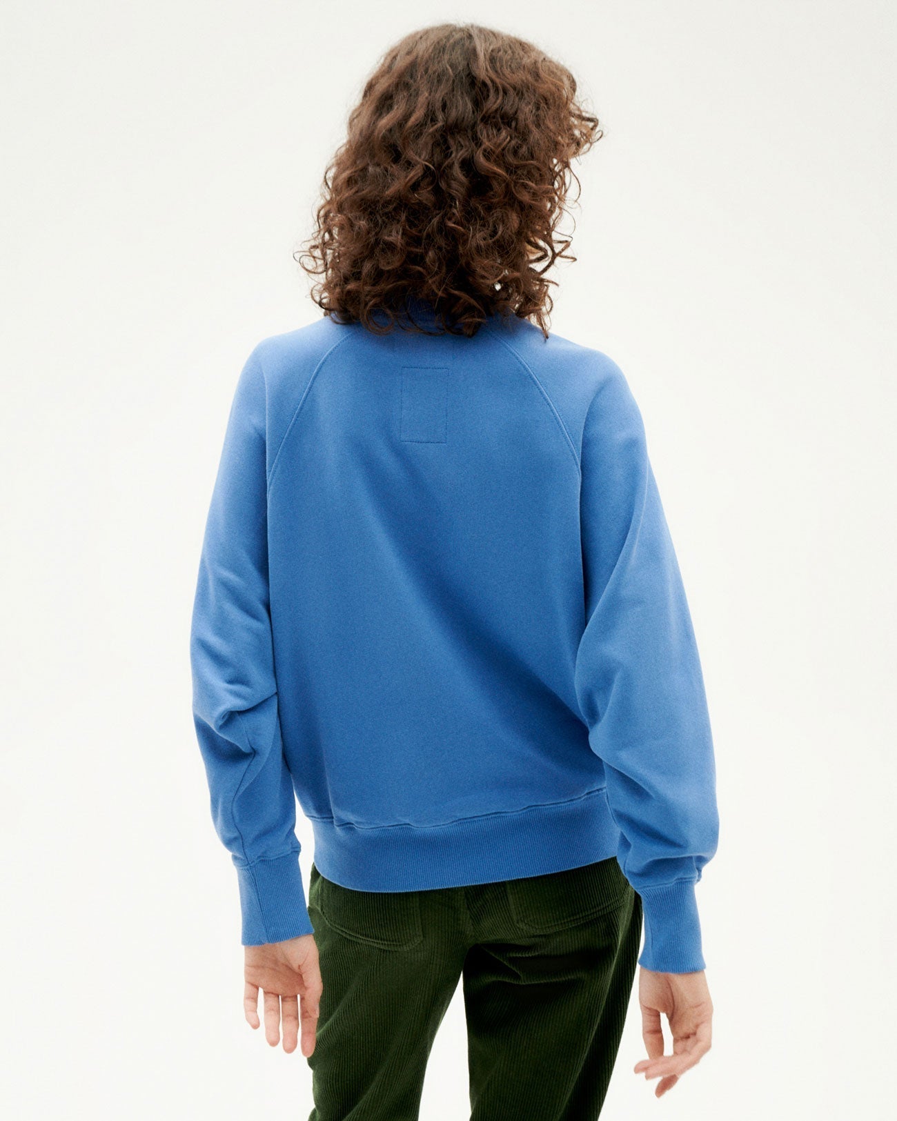 Sweat brodé en coton bio | bleu "2 hearts fantine sweatshirt blue"