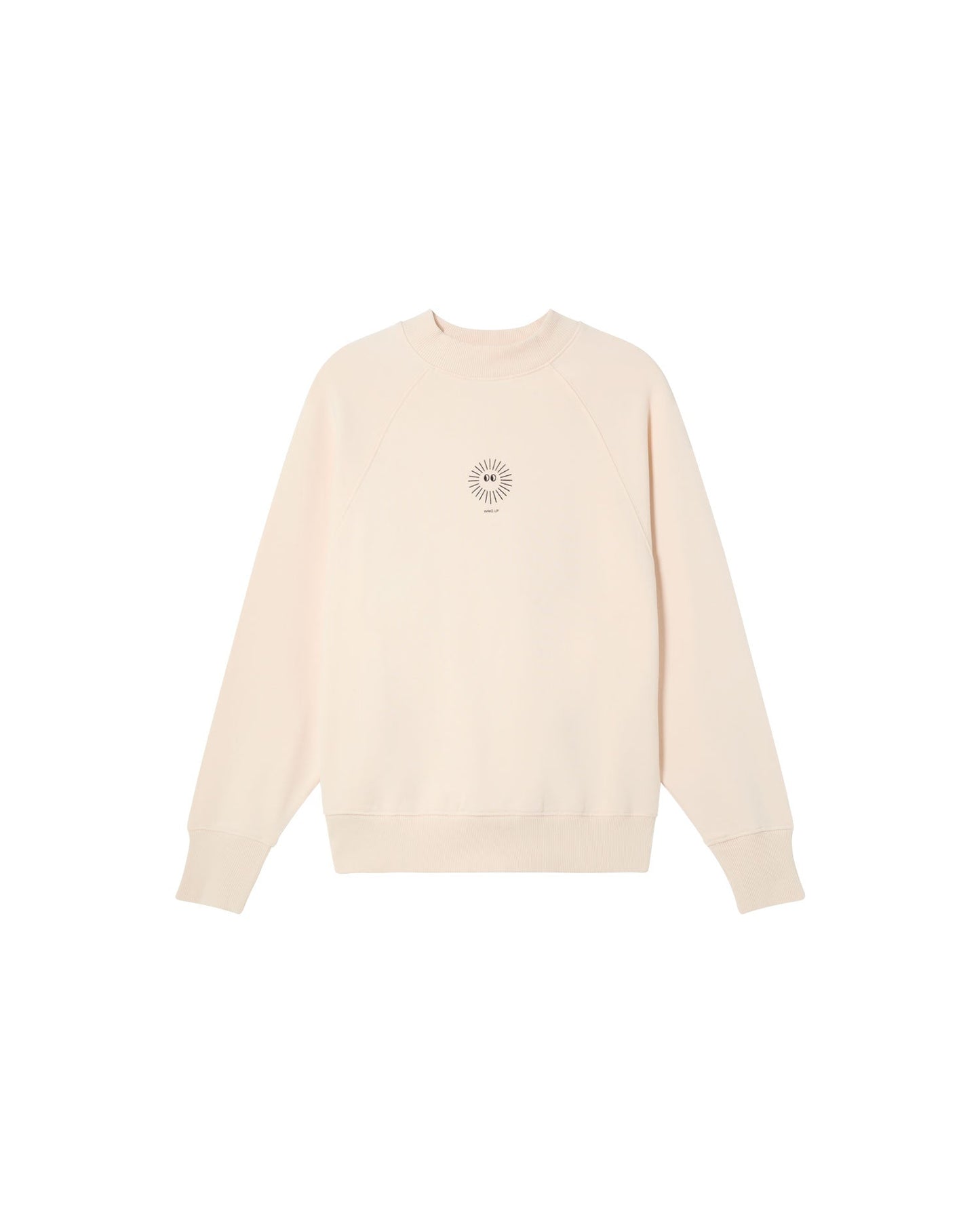 Sweat en coton bio | blanc "soleil white fantine sweatshirt"