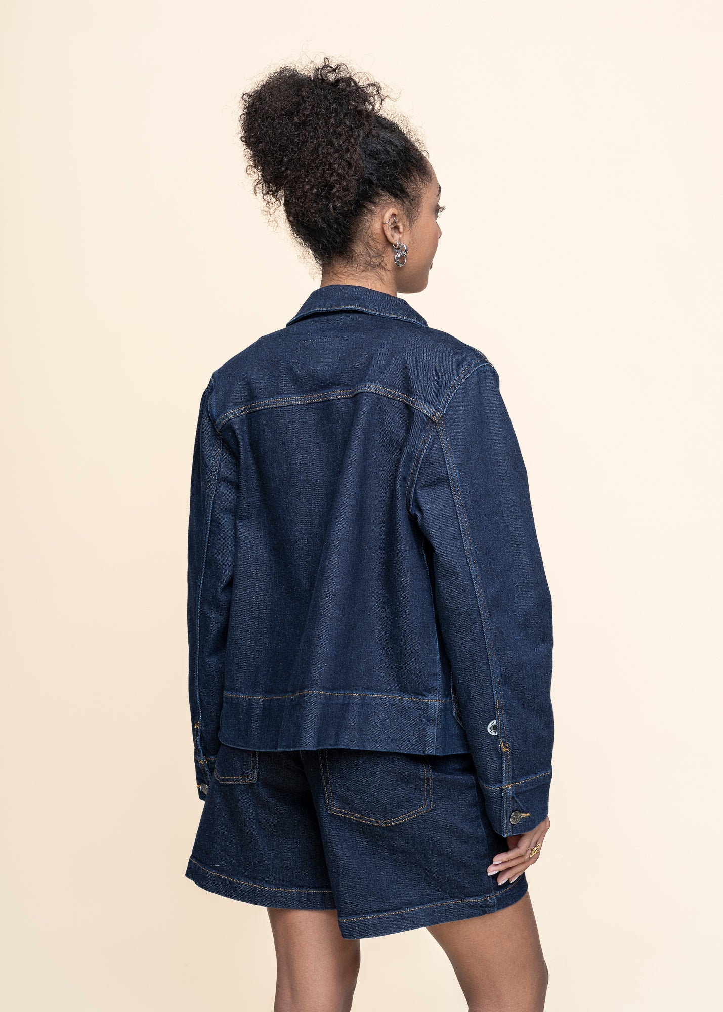 Veste jean en coton biologique | bleu "denim medium wash debbie jacket - denim"