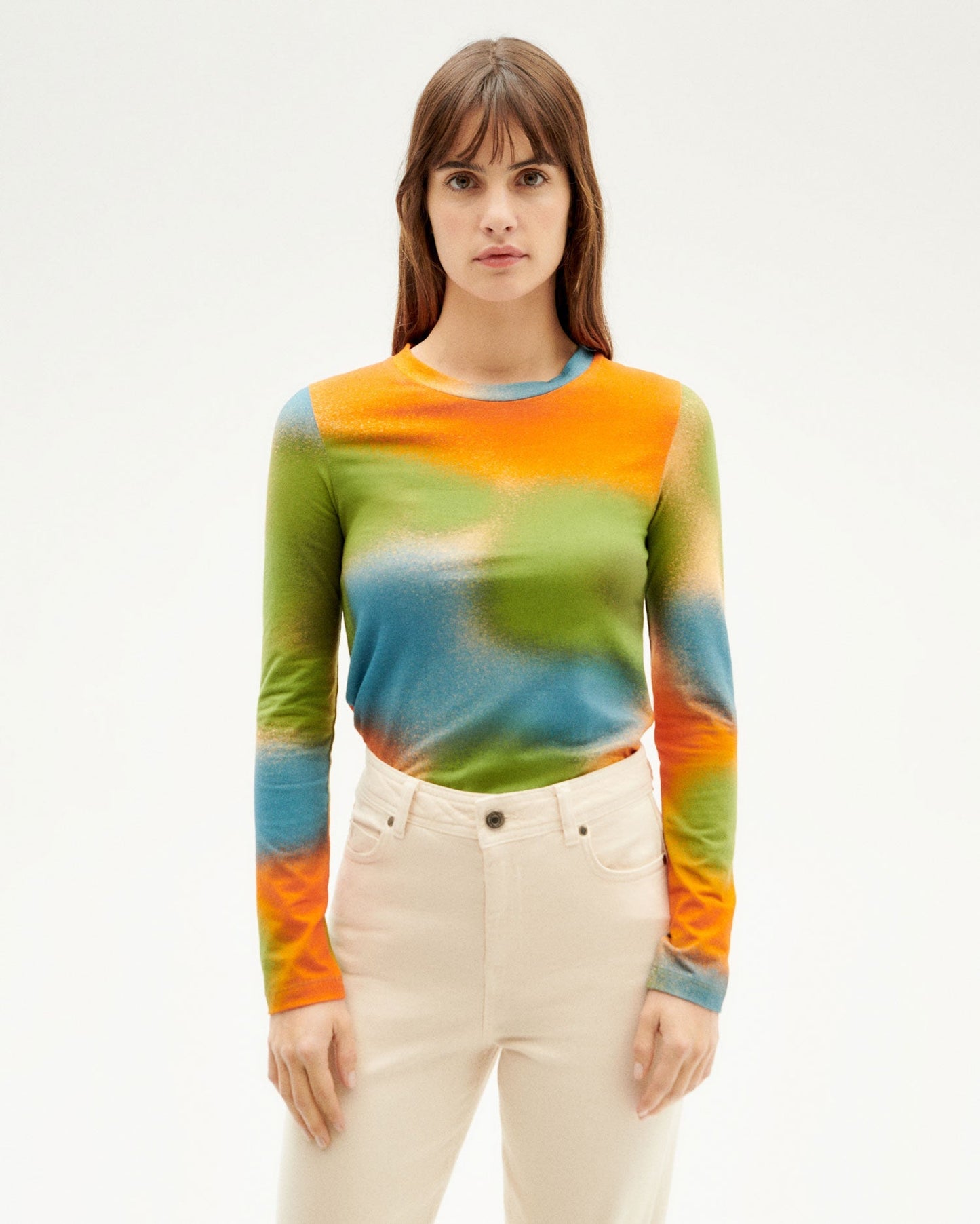 T-shirt manches longues en coton bio | Multicolore "dust brisa top"