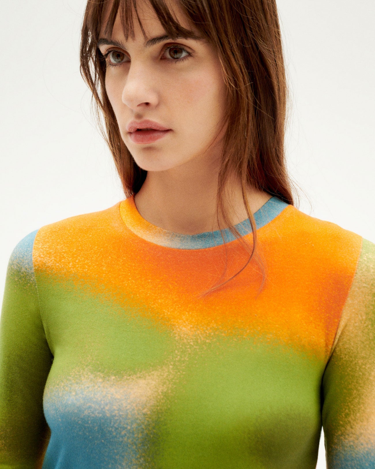 T-shirt manches longues en coton bio | Multicolore "dust brisa top"