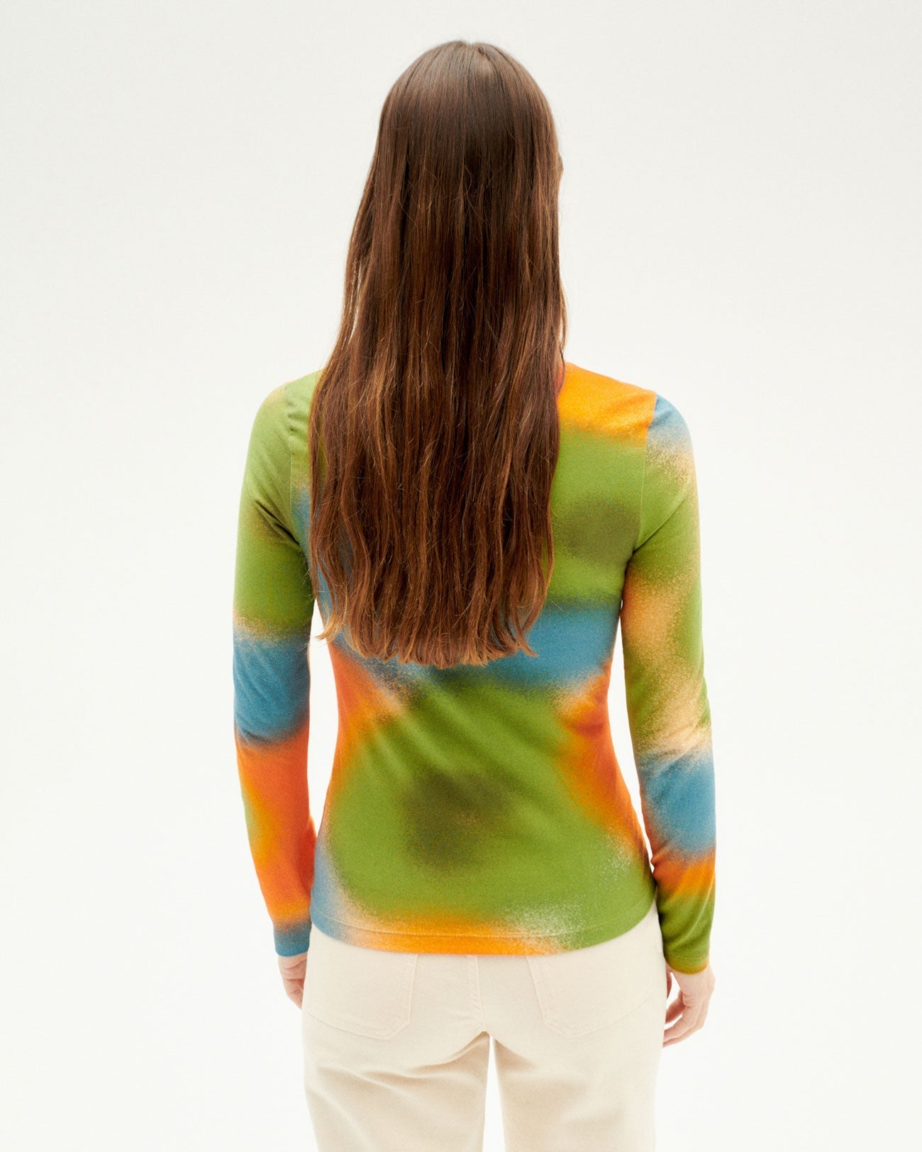 T-shirt manches longues en coton bio | Multicolore "dust brisa top"