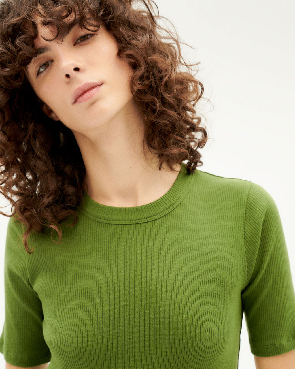 T-shirt vert en coton bio - garden green dakota top green
