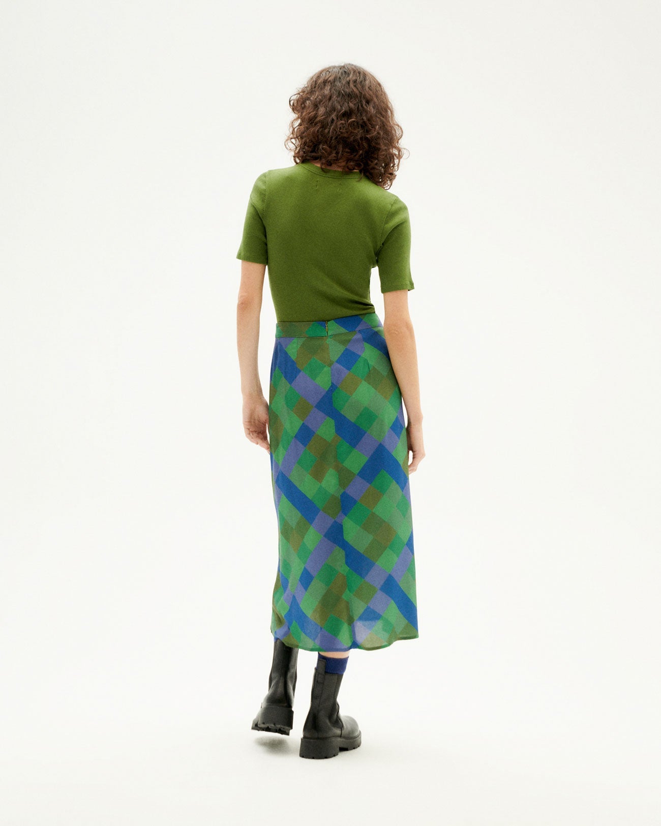T-shirt vert en coton bio - garden green dakota top green