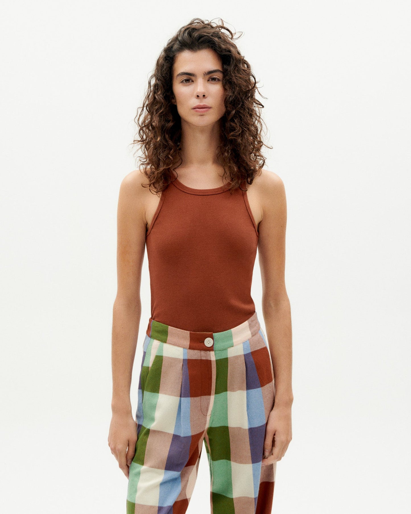 Pantalon ample en coton bio | Multicolore "colorful manolita pants"