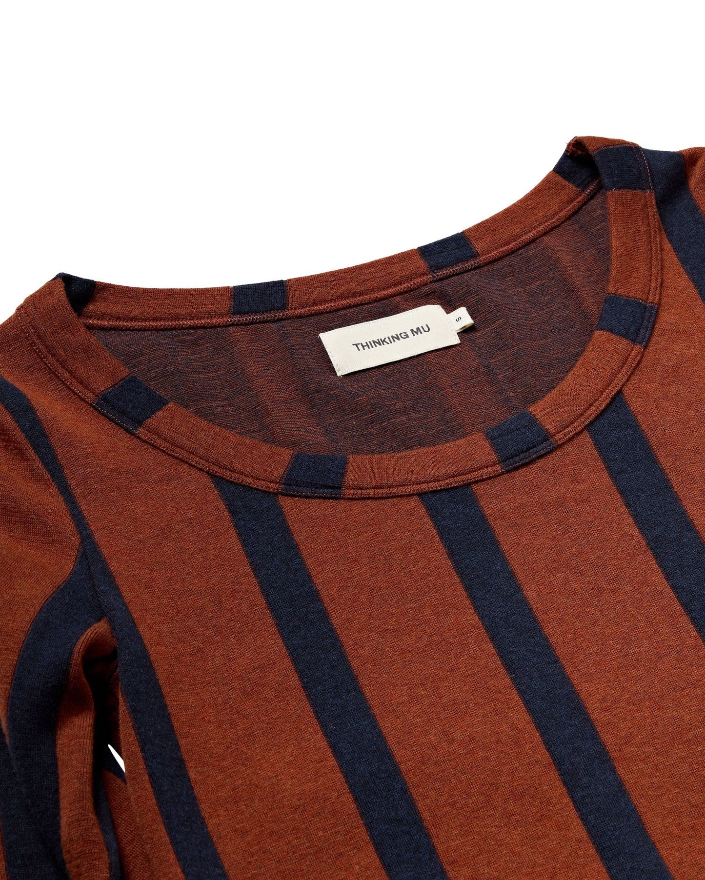 T-shirt manches longues matières recyclées | marron "toasted navy casilda top"