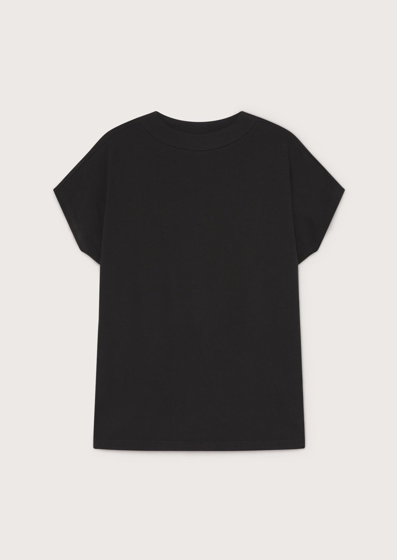 T-shirt manches courtes en coton bio | noir "Volta"