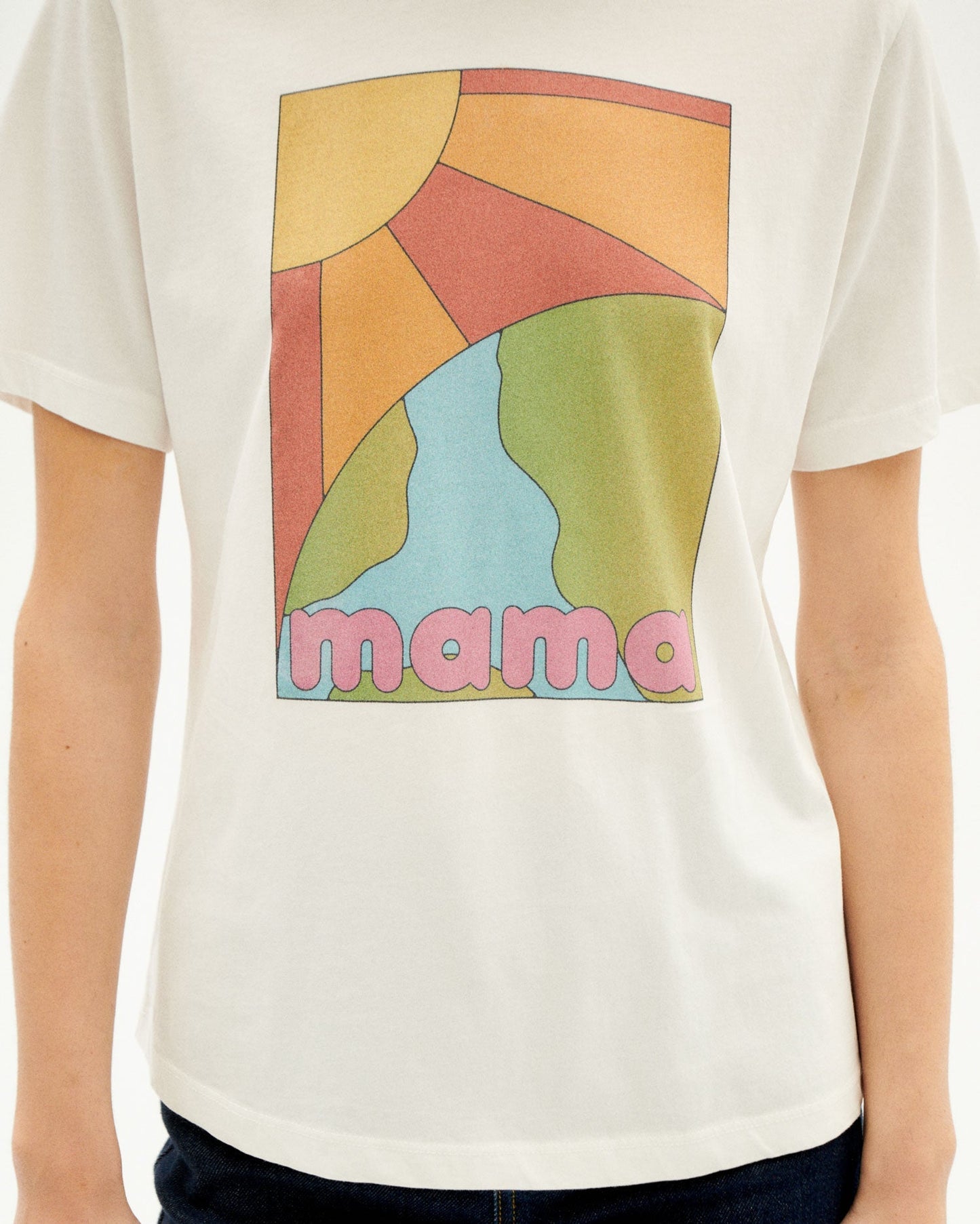 T-shirt blanc imprimé en coton bio - mama juno t-shirt snow white