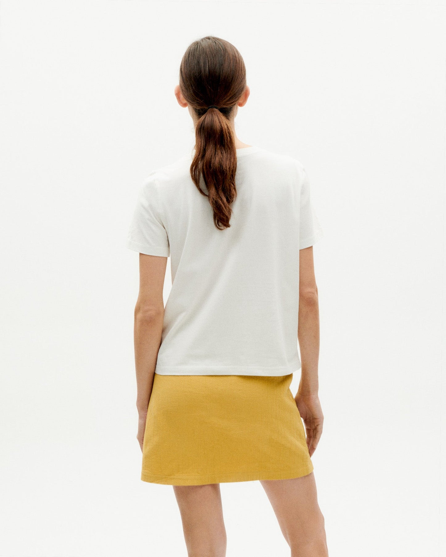 T-shirt imprimé en coton bio | Blanc à motifs "methamorphosis ida t-shirt snow white"