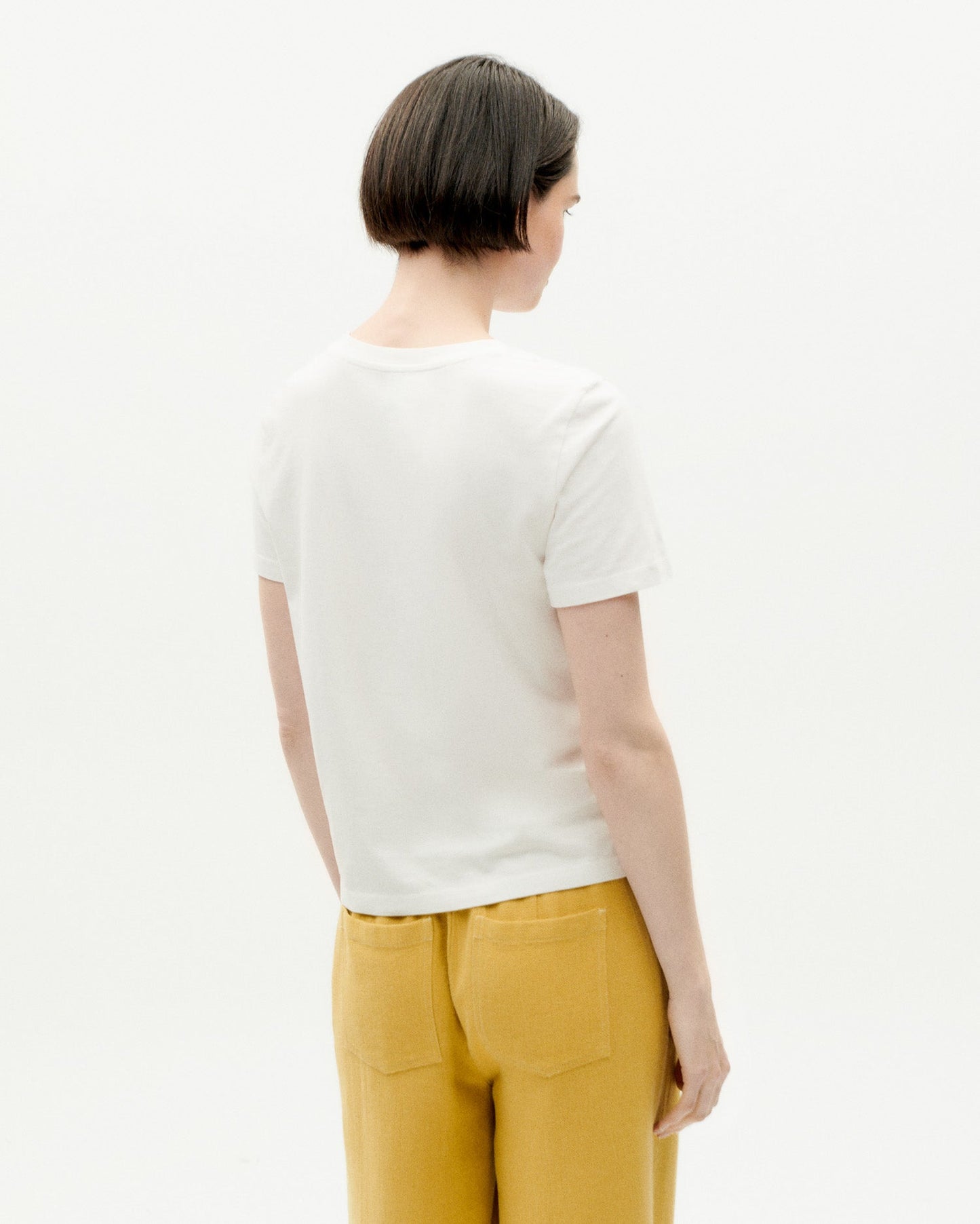 T-shirt imprimé en coton bio | Blanc à motifs "feuz day ida t-shirt snow white"