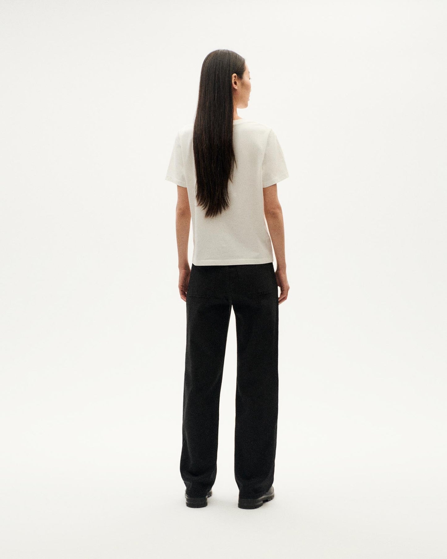 T-shirt imprimé en coton bio | blanc "love ida t-shirt white"
