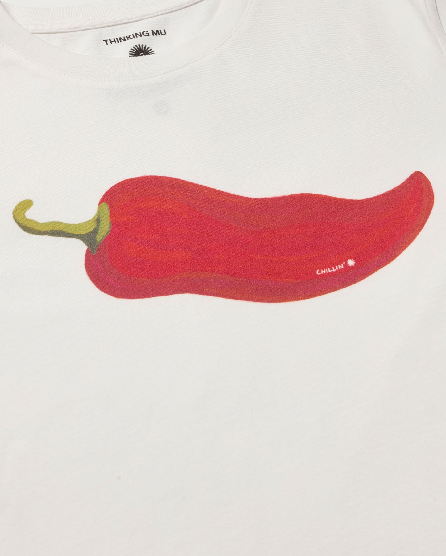 T-shirt en coton biologique | blanc "chilli lucia tee - white"