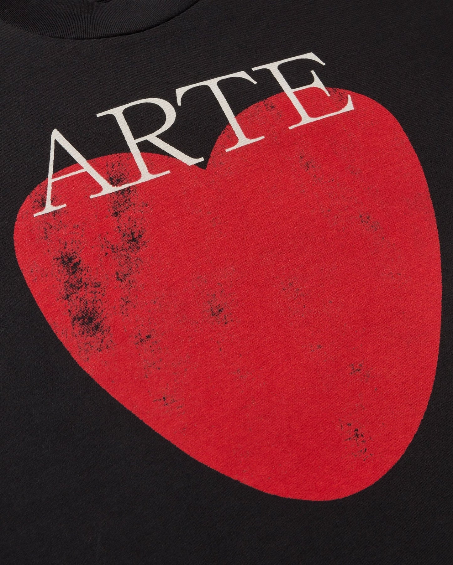 T-shirt en coton biologique | noir "art love black volta tee - black"