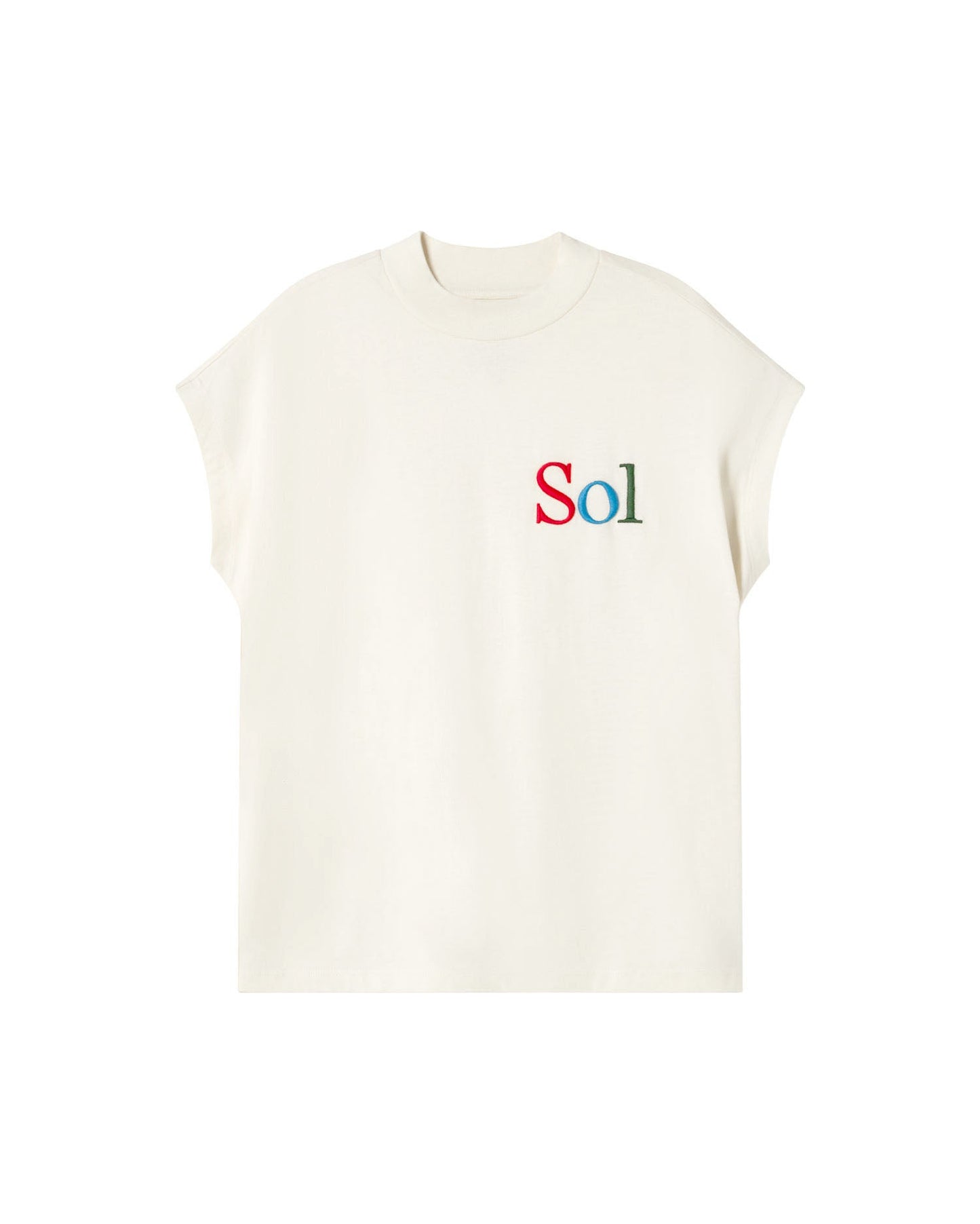 T-shirt ample en coton bio | blanc "sol type white volta tee - white"
