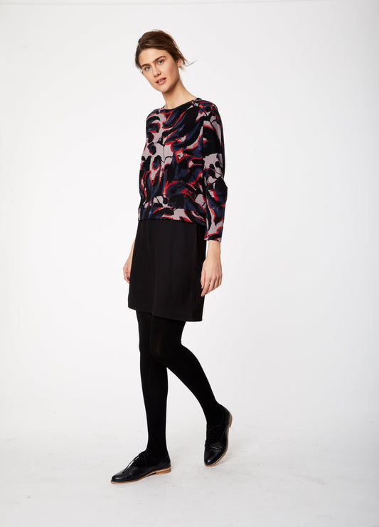 Jupe noire en coton bio