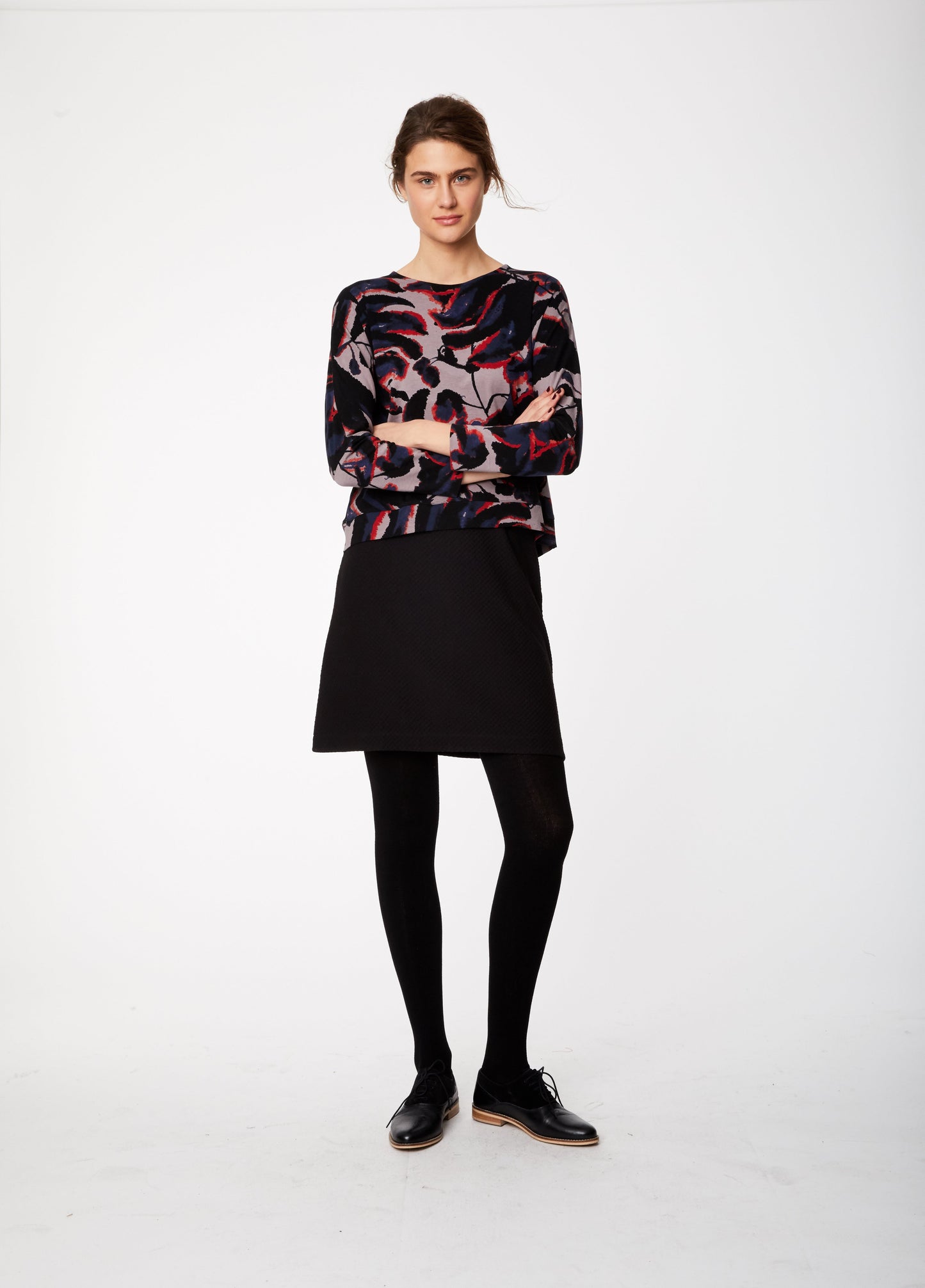 Jupe noire en coton bio