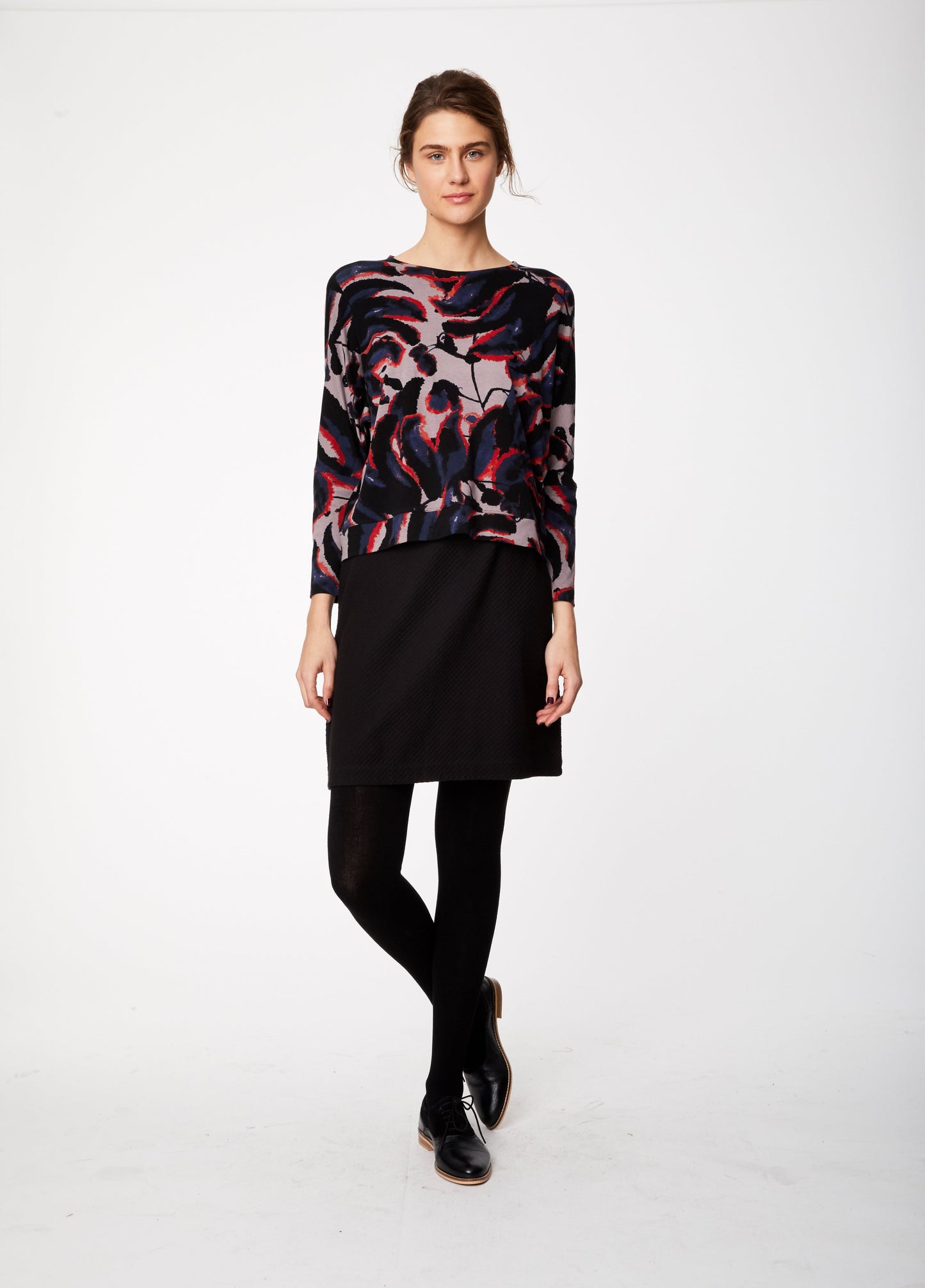 Jupe noire en coton bio