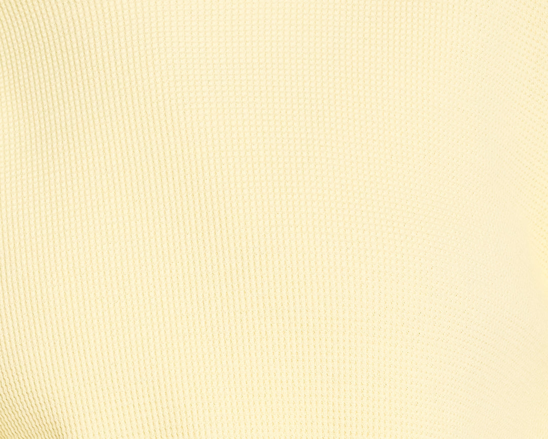 Crop top jaune clair en coton bio - sol faded lemon