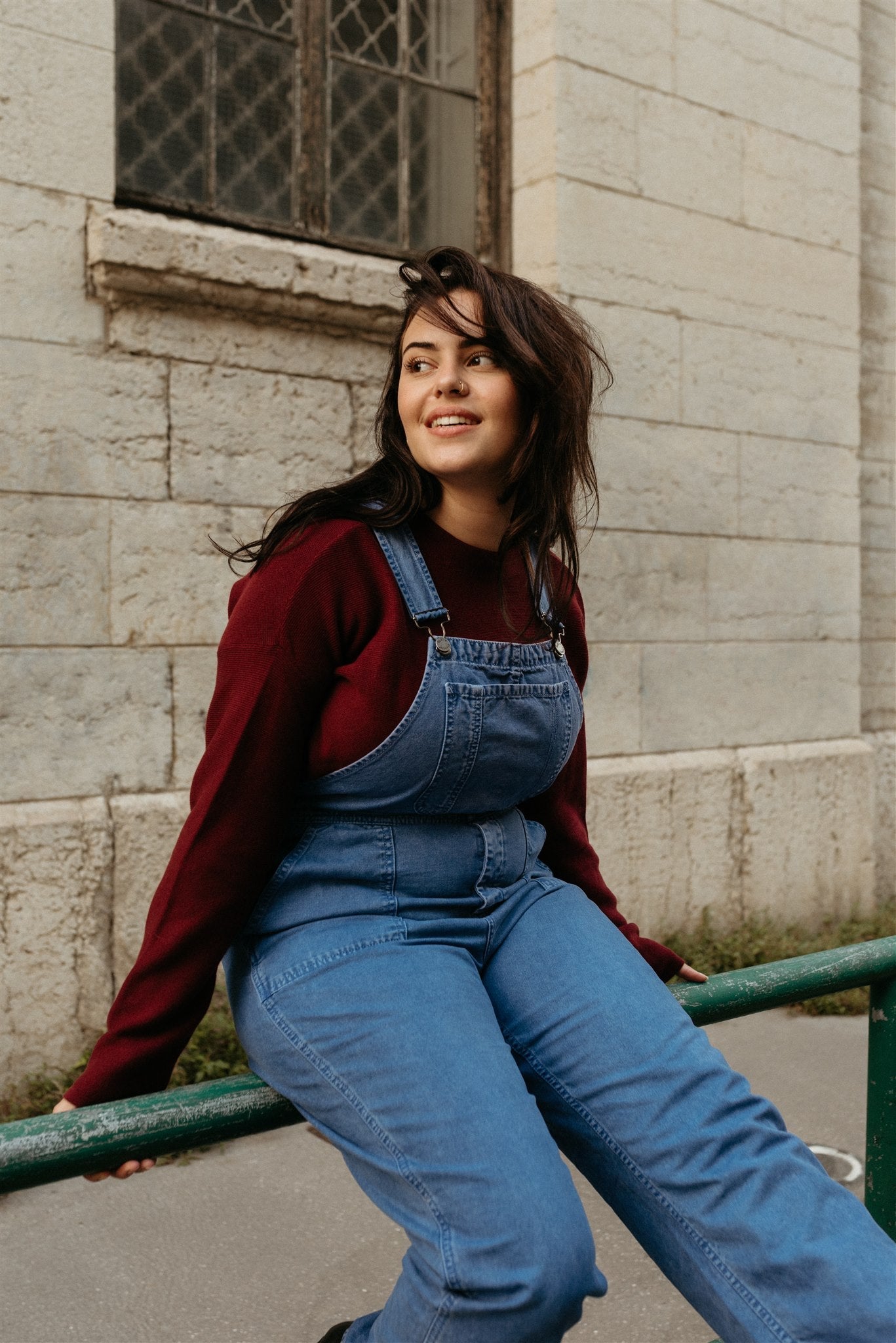 Salopette ample bleue en coton bio - Karin Dungarees French Blue