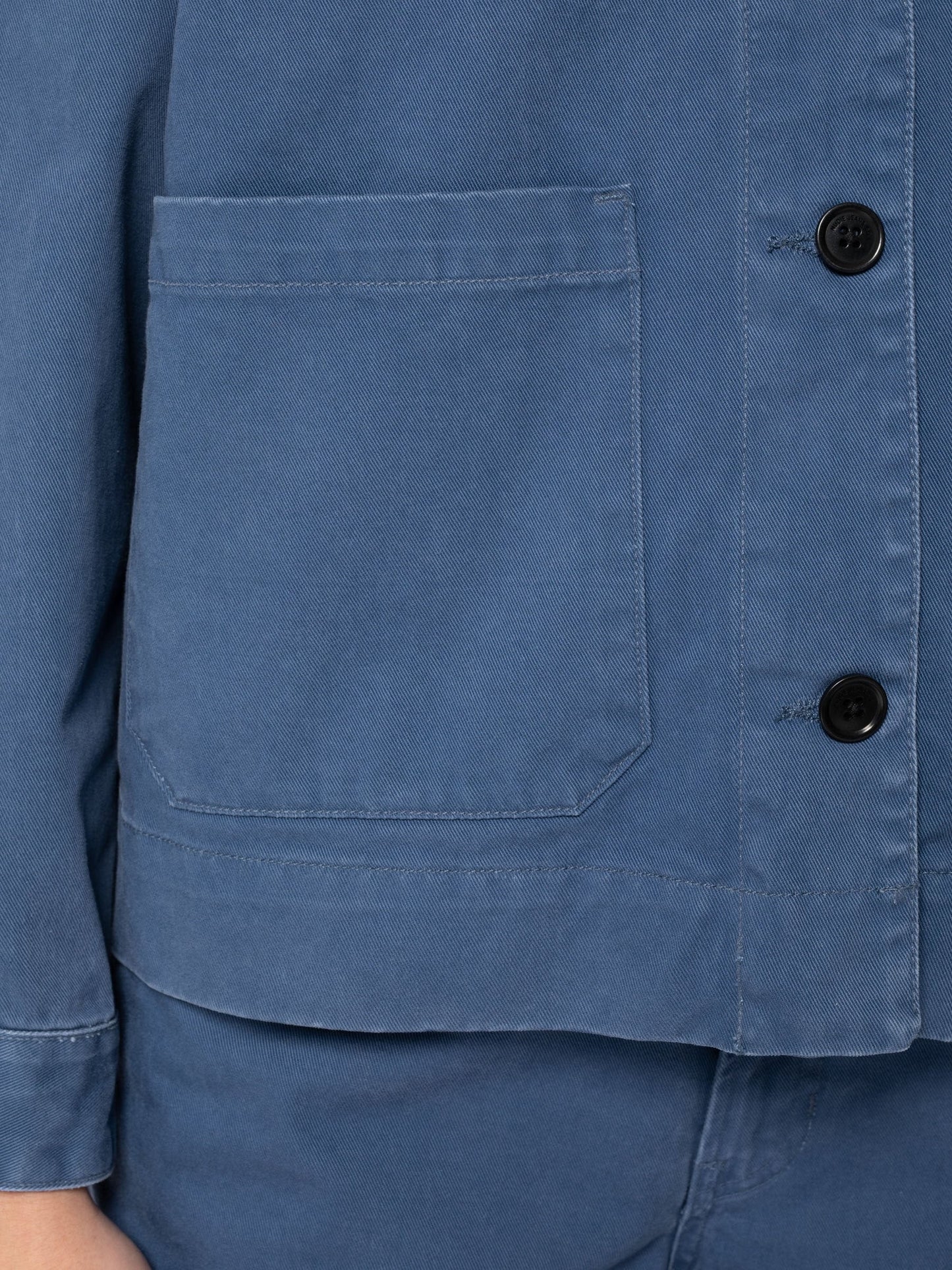 Veste bleu de travail en coton bio - Weronica Jacket Twill Blue