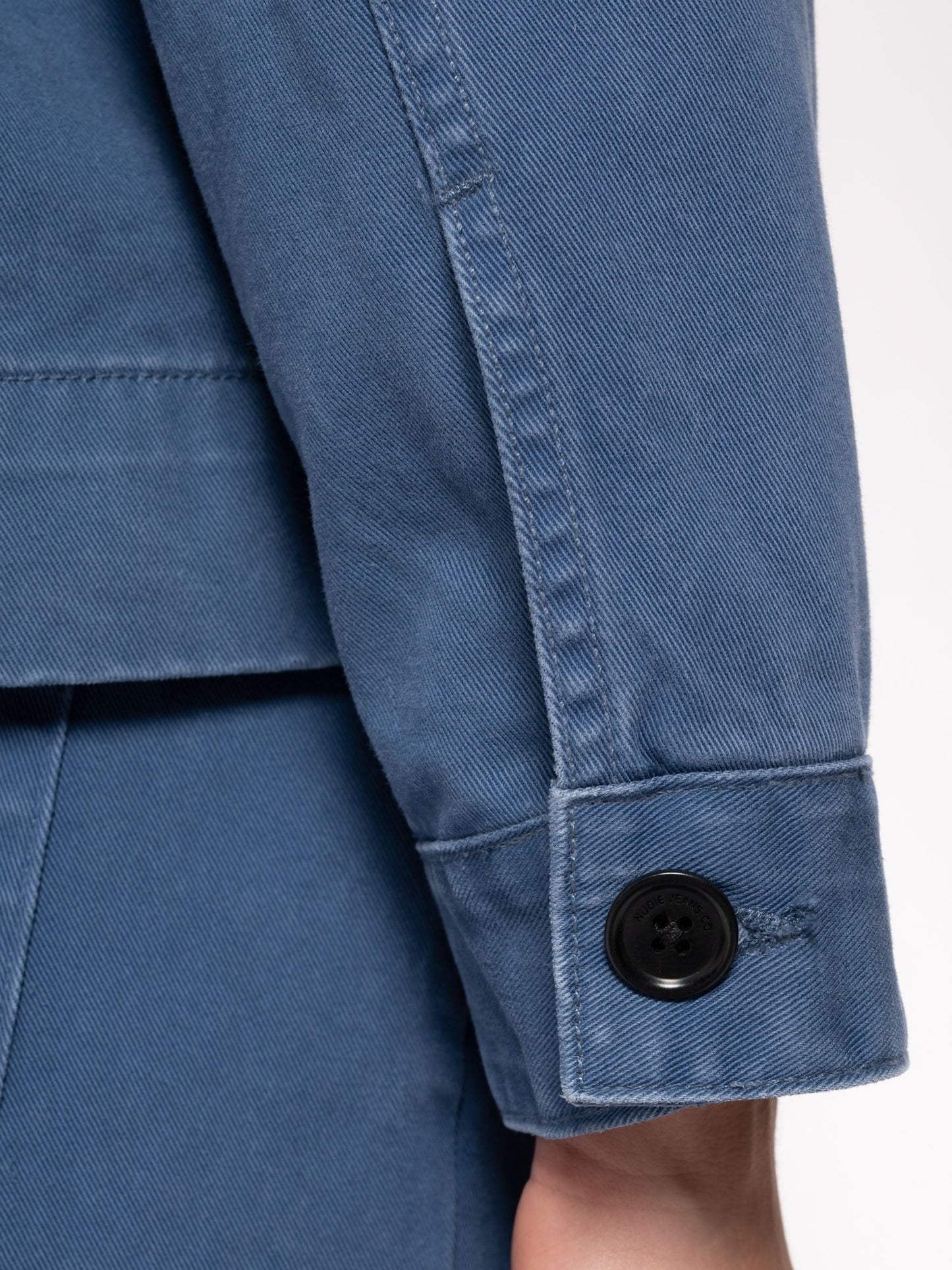 Veste bleu de travail en coton bio - Weronica Jacket Twill Blue