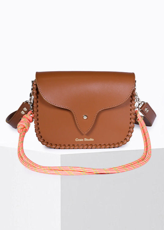 Sac à main en cuir certifié | beige "west - tan"