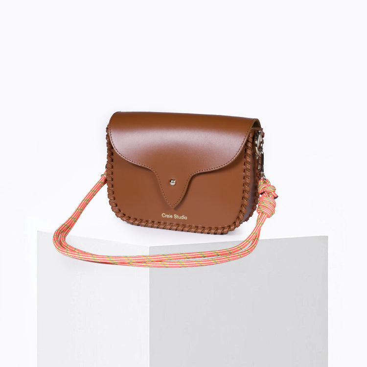 Sac à main en cuir certifié | beige "west - tan"
