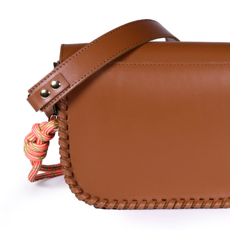 Sac à main en cuir certifié | beige "west - tan"