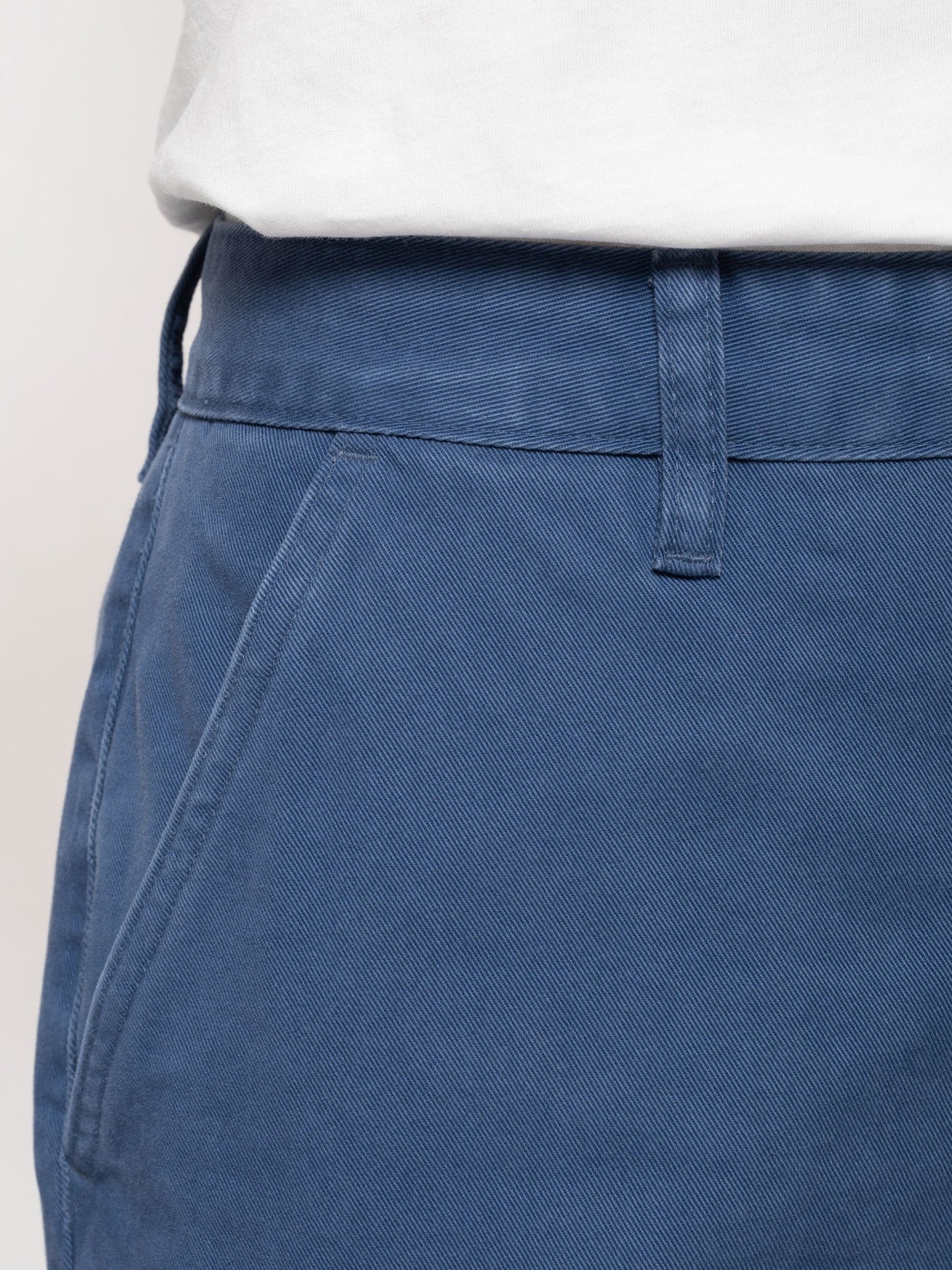 Pantalon ample style bleu de travail en coton bio - Willa Pants Twill Blue