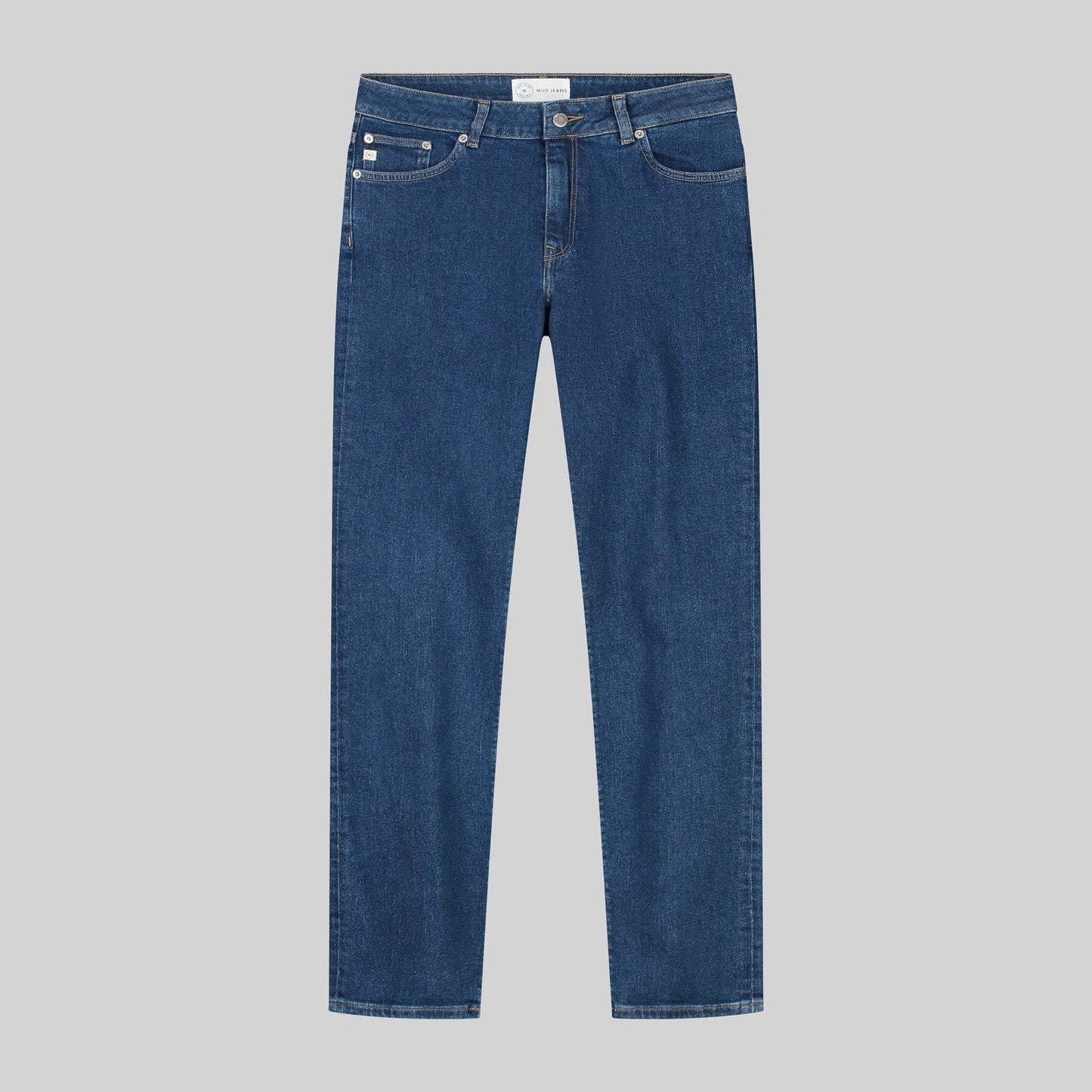 Jean slim en coton bio et recyclé | Bleu indigo "regular swan stone indigo"