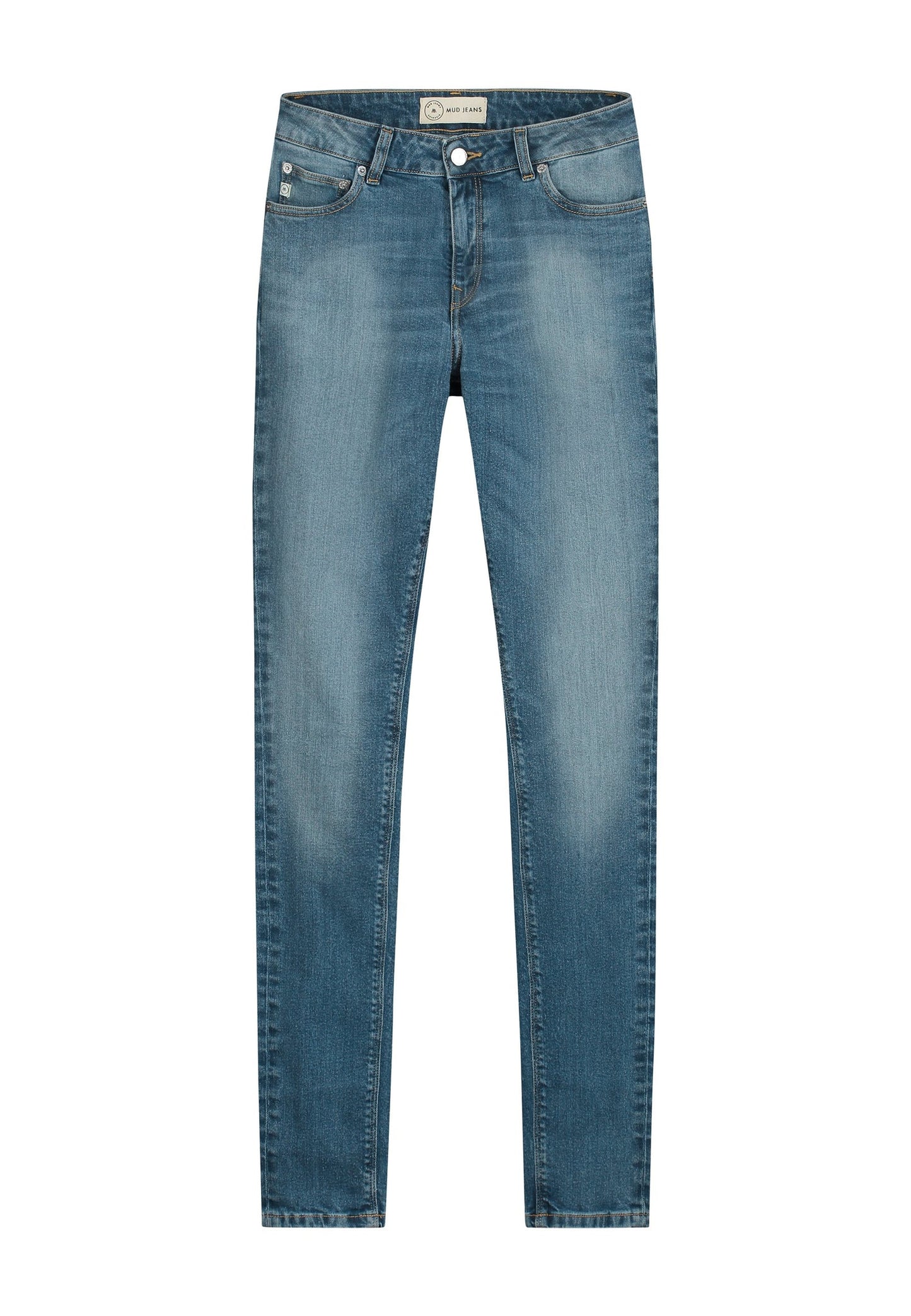 Jean slim bleu clair en coton bio et recyclé - skinny hazen fan stone