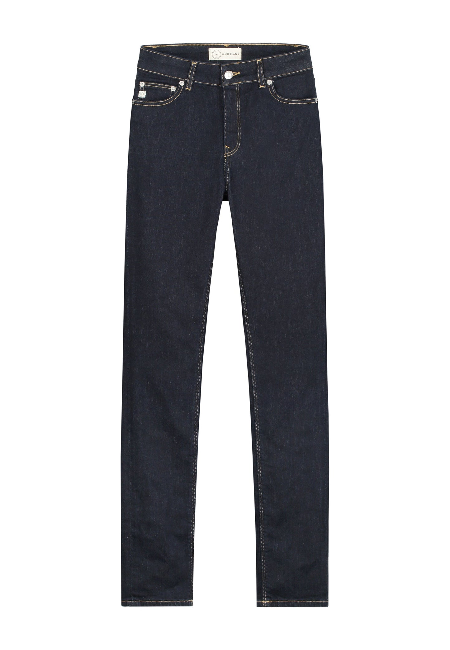 Jean slim en coton bio et recyclé | bleu brut "Regular Swan strong blue"
