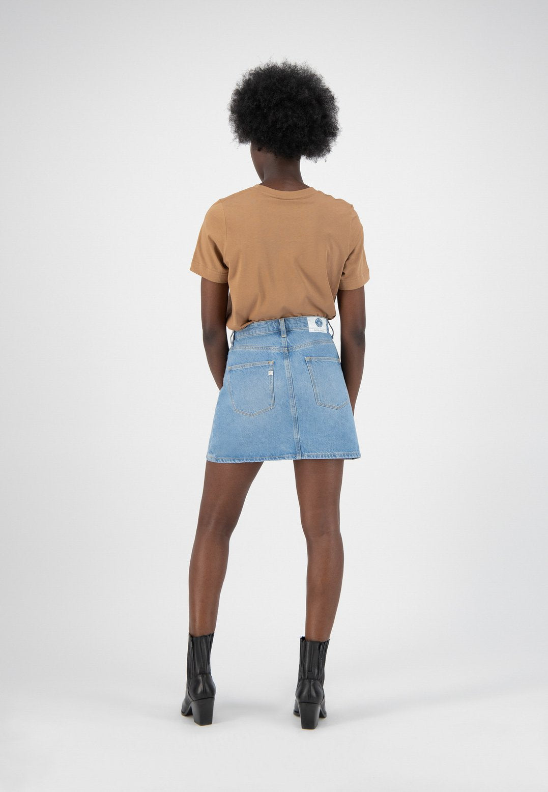 Jupe en jean bleue en coton bio et coton recyclé - Sophie Rocks