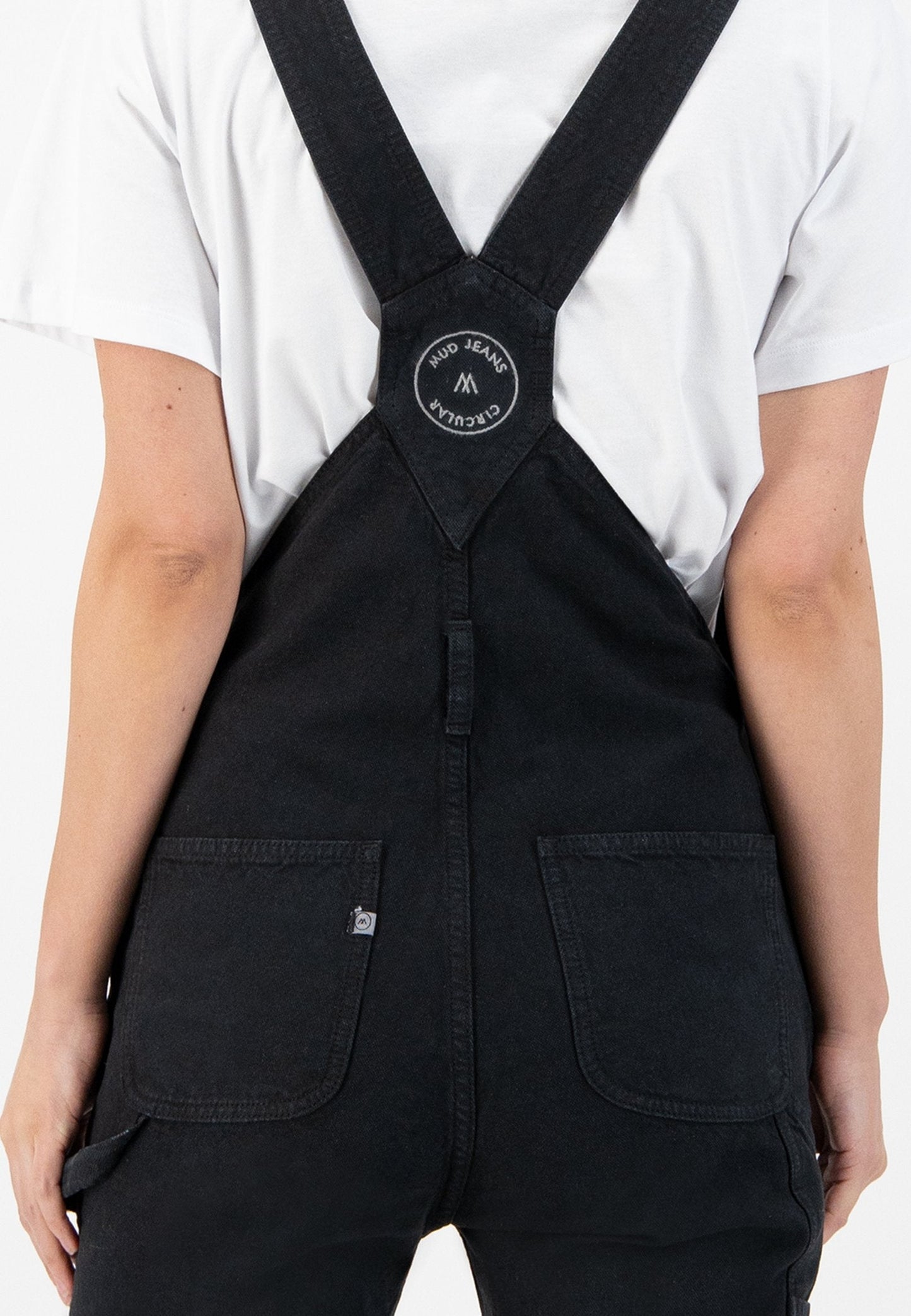 Salopette noire en coton bio - Jenn Dungaree dip black