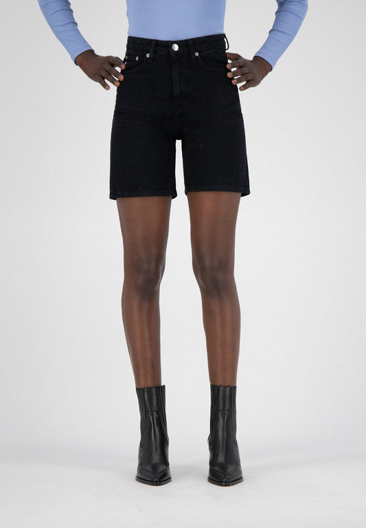 Short en jean noir en coton bio et coton recyclé - Beverly