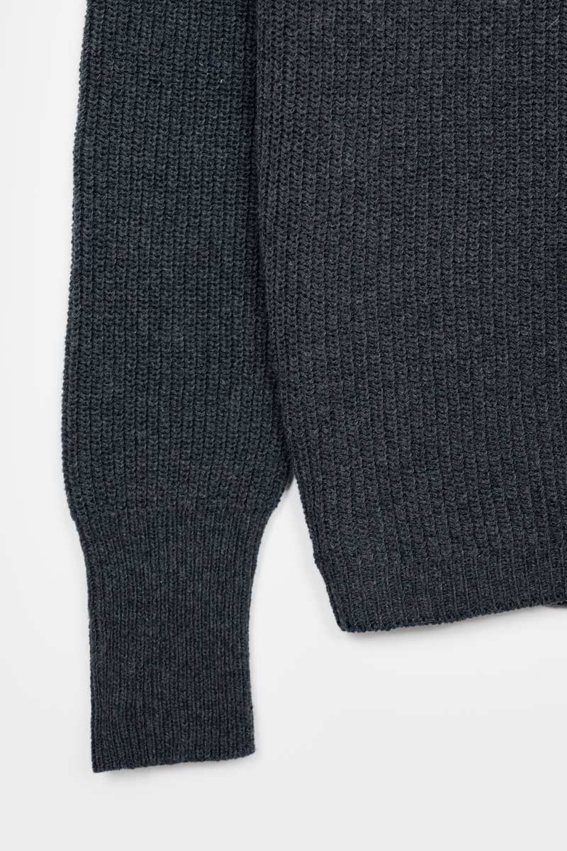 Pull en coton bio et recyclé | gris "maglia donna cotone rigenerato olga"
