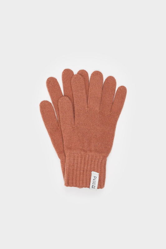 Gants femme en cachemire recyclé | rose "guanti anita pink pompelmo"