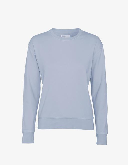 Sweat en coton bio | Bleu "powder blue"