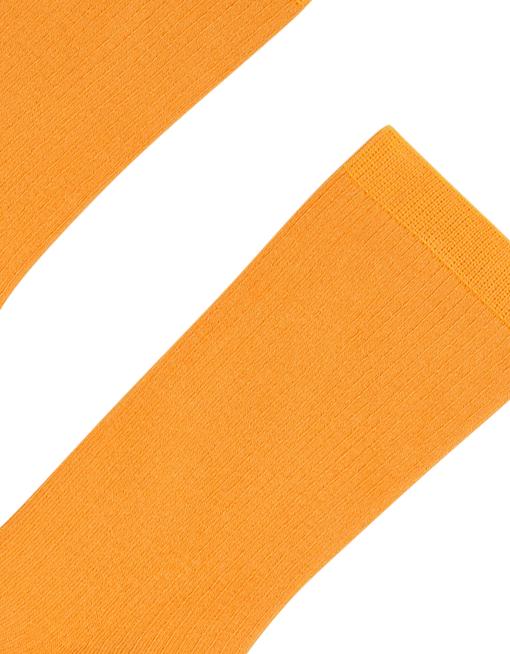 Chaussettes hautes en coton bio | orange "Sunny Orange"