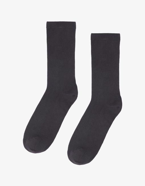 Chaussettes hautes en coton bio | gris "lava grey"