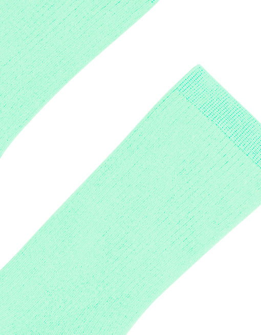 Chaussettes hautes en coton bio | turquoise "Light Aqua"